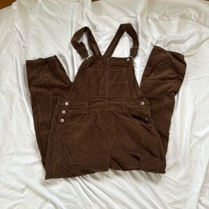 Free People Ziggy Corduroy Overalls Brown Size L